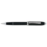 townsend black lacquerrhodium plated rollerball pen