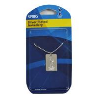 Tottenham Hotspur F.c. Silver Plated Dog Tag & Chain