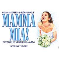top price tickets to mamma mia and a meal for two