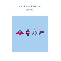 toys for boys personalised childrens birthday card