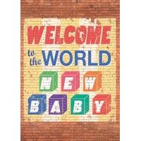 To The World | New Baby Card | Scribbler Cards