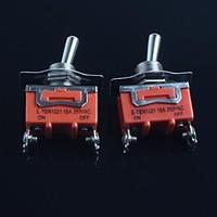 Toggle Switch (Feet Second Gear) 15A 250VAC(2Pcs)