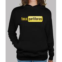 tocapartituras hooded sweater girl