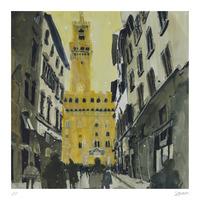 Towards Palazzo Vecchio, Florence By Susan Brown