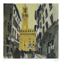 towards palazzo vecchio florence by susan brown