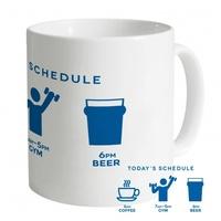 todays gym schedule mug