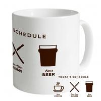 todays drumming schedule mug