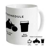 todays riding schedule mug