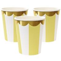 Toot Sweet Yellow Swirl Paper Party Cups