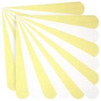Toot Sweet Yellow Swirl Paper Party Napkins