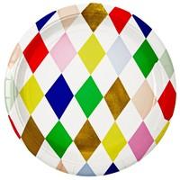 Toot Sweet Harlequin Paper Party Plates