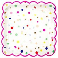 Toot Sweet Confetti Paper Party Plates