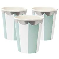 Toot Sweet Mint Swirl Paper Party Cups