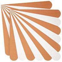 Toot Sweet Peach Swirl Paper Party Napkins