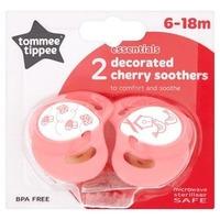Tommee Tippee Essentials Cherry Soother 6-18m