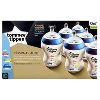 Tommee Tippee Closer to nature Blue Bottles x6