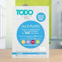 TODO Pack of 2 A4 D Plates 372891