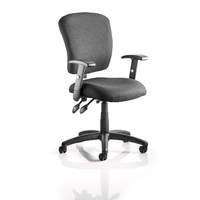 toledo black fabric operator chair