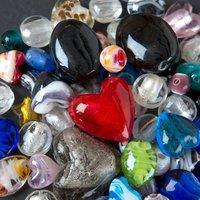 TotallyBeads Silver Foil and Lampwork Mega Mix 250g 383497