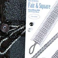 totallybeads back to stitches fair and square jewellery kit with proje ...