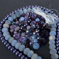 TotallyBeads Agate Jewellery Kit - With Inspirational Guide - Makes 7 383495