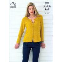 Top and Cardigan in King Cole Bamboo Cotton DK (3322)
