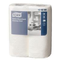Tork Extra Absorbent Kitchen Roll 2 Ply White 120269 Pack of 24