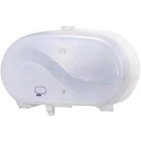 tork twin coreless mid size toilet roll dispenser white 482058