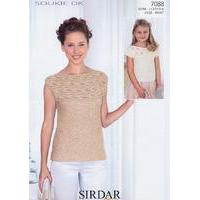 Tops in Sirdar Soukie Dk (7088)