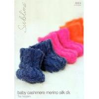 toe huggers in sublime baby cashmere merino silk dk 6024