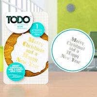 TODO Merry Christmas and A Happy New Year Letterpress and Hot Foil Press 349697