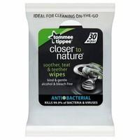 Tommee Tippee Closer to Nature Soother, Teat & Teether Wipes (30) - Pack of 6