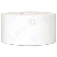 Tork Premium Mini Jumbo Toilet Roll 2-Ply Embossed White Pack of 12