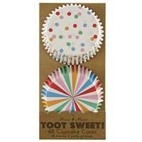 Toot Sweet Multi Coloured Party Cupcake Cases