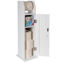 toilet roll holder and cabinet