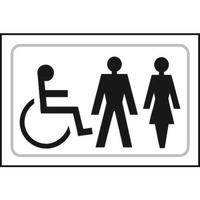 Toilets Symbols Braille Sign