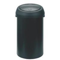 Touch Top Waste Bin 50 Litre Black 374038