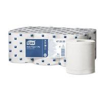 Tork Basic Paper 1-Ply Centrefeed Hand Towel Rolls White Pack of 6