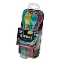 Tomme Tippee expora soft tip weaning spoons - pack of 5