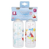 Tommee Tippee Essentials Standard Neck Bottles 3m+ 2 x 250ml