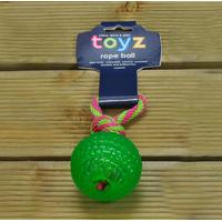 Toyz Floating Bouncy Rubber Rope Ball for Dogs by Petface
