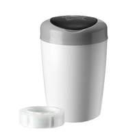 Tommee Tippee Simplee Sangenic Nappy Disposal Bin in White and Grey