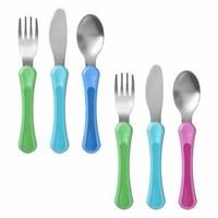 tommee tippee active first grown up cutlery set 12m boys colours