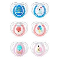 Tommee Tippee Closer to Nature 2 Anytime Soothers (0-6m) Girls