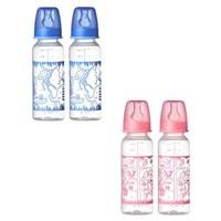 Tommee Tippee Essentials Decorated Bottles (3m+) 2 x 250ml Girls