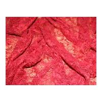 Tocca Corded Lace with Scallop Dress Fabric Scarlet Red