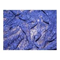Tocca Corded Lace with Scallop Dress Fabric Royal Blue