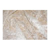 Tocca Corded Lace with Scallop Dress Fabric Ivory