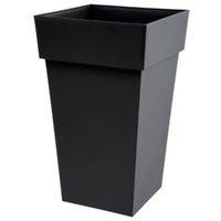 toscane square plastic anthracite grey pot h650mm l390mm