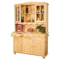 toscana solid pine display cabinet